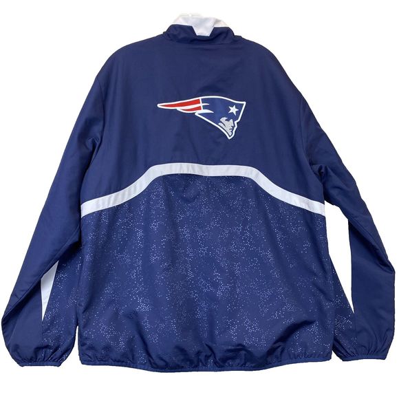 New England Patriots Jacket Coat Pullover Windbreaker Vintage - Picture 2 of 10